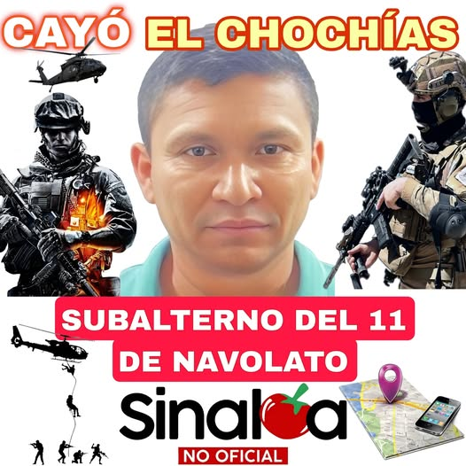 DonovanZarza's tweet photo. José Maximiliano Inzunza Ruiz, alias “El Chochías” o "El 60", fue detenido por fuerzas militares en Balbuena, #Navolato; era el subalterno de Juan Carlos Bernal #Zazueta, alias El 11 de Navolato.
Operativo realizado por parte de la Secretaría de Marina (@SEMAR_mx). https://t.co/jsC3PDaHpe