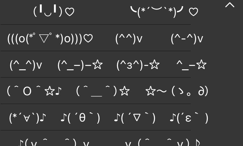 justice4glitter's tweet image. learned that you can use kaomojis from the iphone keyboard so i will now be using them at any opportunity ✌︎('ω'✌︎ )