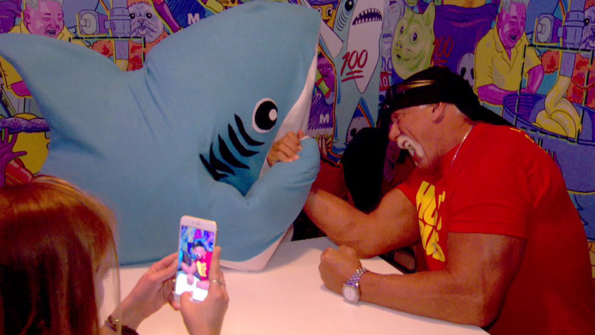 PaulCaf's tweet image. RIP Hulk Hogan and that one time I dressed up in a left shark costume for @mashable at @sxsw