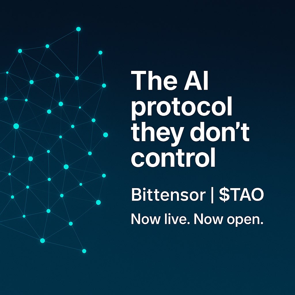 AltcoinEagle's tweet image. Big Tech owns your data.
Big AI trains on your behavior.
What if there was an AI network that belonged to everyone — not just Silicon Valley?
It exists. It’s called Bittensor.
Decentralized. Open. Powered by $TAO.
The AI revolution isn’t coming — it’s already live.