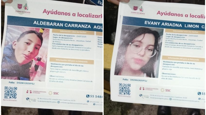 Desaparecen Aldebarán y Evany, tío y sobrina en Iztapalapa 
heraldodemexico.com.mx/nacional/2025/…