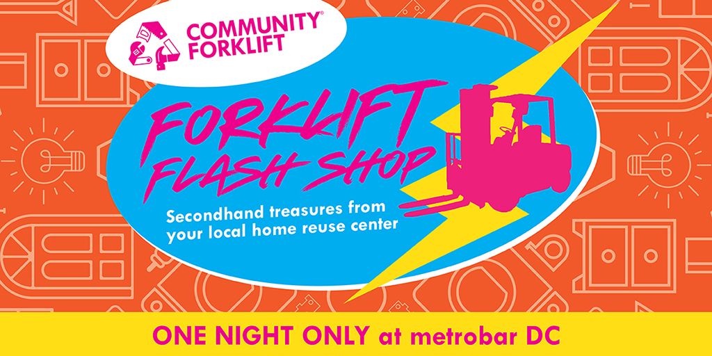 We’re bringing the #salvage to DC on August 14 for a one-night pop-up shop at <a href="/metrobardc/">metrobar</a>! From 5 to 8pm, shop a curated selection of home goods and building materials while enjoying metrobar’s #upcycled digs near the Rhode Island Ave. metro stop. communityforklift.org/events/