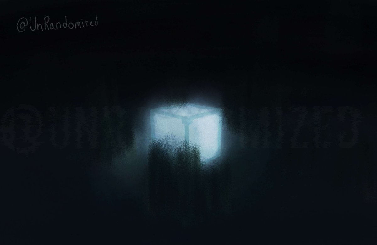 UnRandomized's tweet image. Lost at Sea. #art project using digital #drawing to make the #minecraft sea not so scary #digitalart or something I guess