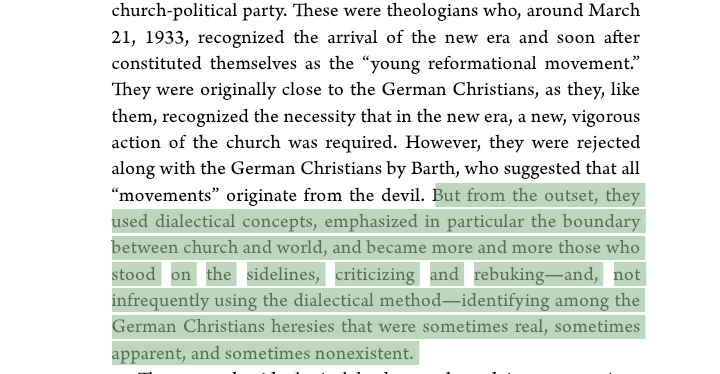 SacraPress's tweet image. Fabricius notes the dialectic theology of the Barthians, who sound very much like some men today. Always castigating, criticizing, positing false dichotomies, denaturing man and disembodying piety.