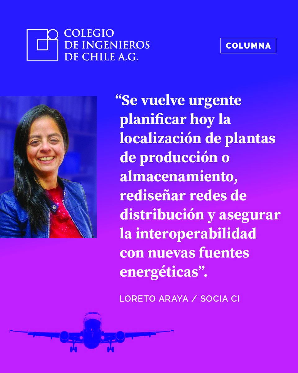 Colegio de Ingenieros de Chile A.G. (@ingenieroschile) on Twitter photo ✈️ El futuro de la aviación sostenible se construye hoy.
Chile necesita infraestructura para SAF, hidrógeno y NetZero 2050.
📌 No es solo técnica: es una decisión país.
📝 Por Loreto Araya
<a href="/RedIngenierasCI/">RedIngenierasCI</a>
👉 ingenieros.cl/infraestructur… ✈️ El futuro de la aviación sostenible se construye hoy.
Chile necesita infraestructura para SAF, hidrógeno y NetZero 2050.
📌 No es solo técnica: es una decisión país.
📝 Por Loreto Araya
<a href="/RedIngenierasCI/">RedIngenierasCI</a>
👉 ingenieros.cl/infraestructur…