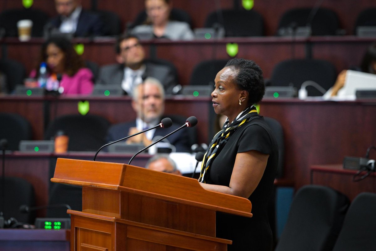 “In 🇬🇾, biodiversity is not a concept—it is a way of life. It flows through the rivers, stands tall in the rainforests and breathes in communities.”-<a href="/JeanKamau/">Jean Kamau</a> at the Global Biodiversity Alliance Summit.

🔗to full speech: bit.ly/451RiI3

📸Smithen