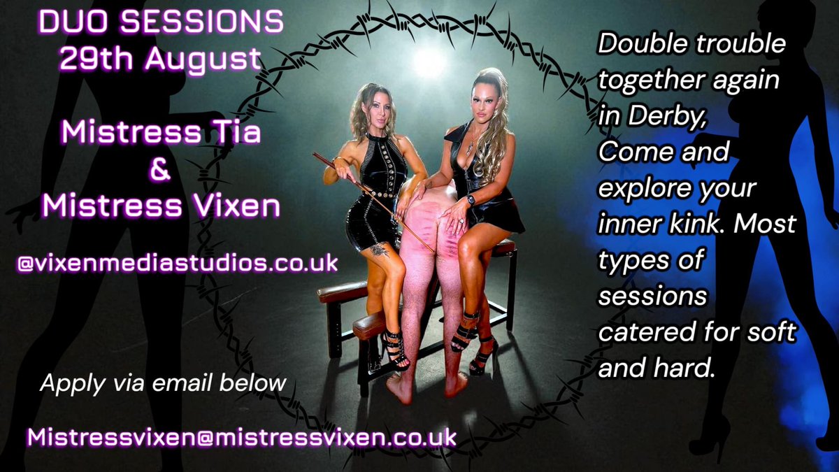 MissTiaClips's tweet photo. DUO SESSIONS WITH MISTRESS VIXEN &amp; MISTRESS TIA! 😈🔥😈🔥 https://t.co/NQPOiCdeUb #realloyalfans https://t.co/IBC8TDMfqV