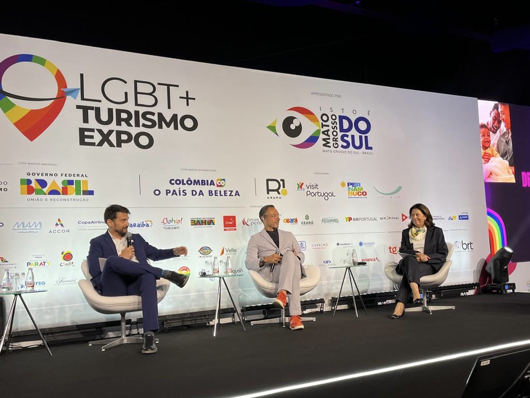 EmbEspBrasil's tweet image. A Embaixadora participou hoje na LGBT+ Turismo EXPO de São Paulo

Espanha é um dos principais destinos para o turismo LGBTQIA+ em todo mundo. Um pais fascinante com uma sociedade acolhedora e na vanguarda do reconhecimento dos direitos 🏳️‍🌈🏳️‍⚧️ @EqualRightsC 

spain.info/export/sites/s…