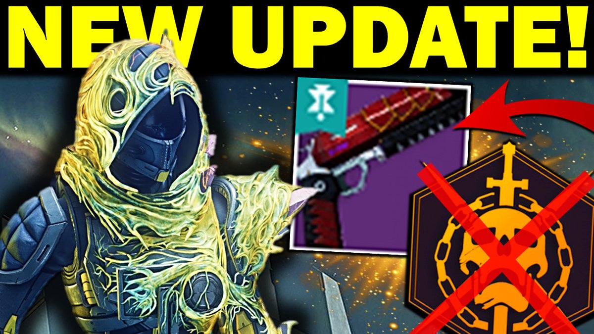RickKackis's tweet image. 🚨NEW DESTINY 2 VIDEO!🚨
Going over the Latest #Destiny2 News!
Bungie Addresses MAJOR Community Concerns:
-Investigating potential Power Delta Glitch in Contest Mode Raid
-Ammo Economy Fixes
-Ability Regen Fixes
& MUCH MORE!
➡️youtu.be/RUW4x1j4NTw⬅️