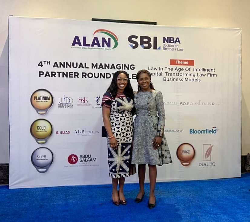 nbasblofficial's tweet image. Earlier today, the Chairman of the @nbasblofficial, Mrs. Ozofu Olatunde Ogiemudia, delivered the Keynote address at the 4th Annual Managing Partner Roundtable organised by the @ALANigeria.
With the theme, Law in the Age of Intelligent Capital: Transforming Law Firm Business…