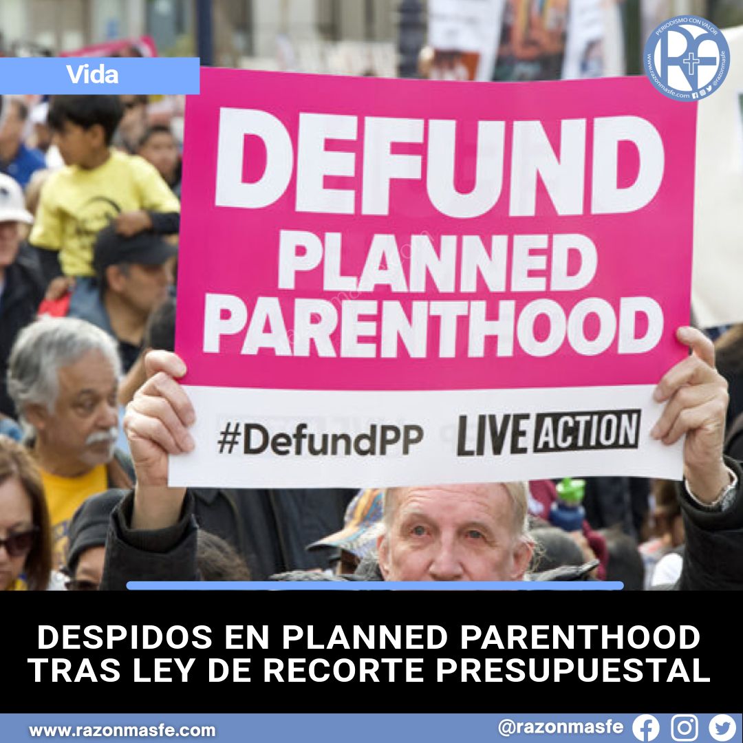 razonmasfe's tweet image. 📰Planned Parenthood despide empleados tras recortes de Medicaid impuestos por nueva ley de Trump que bloquea fondos federales a organizaciones que practican abortos durante un año.
➕ info: razonmasfe.com/despidos-en-pl…