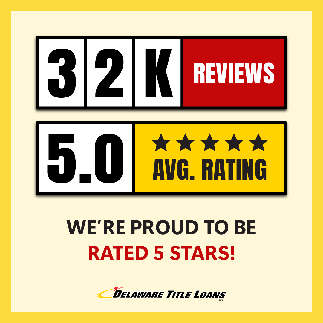 DETitleLoanCash's tweet image. 🌟 With over 32,000 reviews and an average rating of 5-stars, we aim to help Delaware residents get the quick cash they need! 💳

💸 Visit our website today: DelawareTitleLoansInc.com

📞 Or give us a call at: (800) 514-2274

#FastLoans #DelawareCommunity #DelawareTitleLoans
