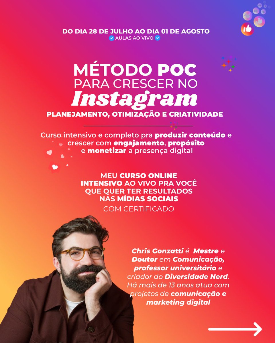 chrisgonzatti's tweet image. Acho que aqui não vai ter ninguém interessado, mas se ter, chega nas mensagens que eu mando mais informações sobre o curso online que vou dar na semana que vem