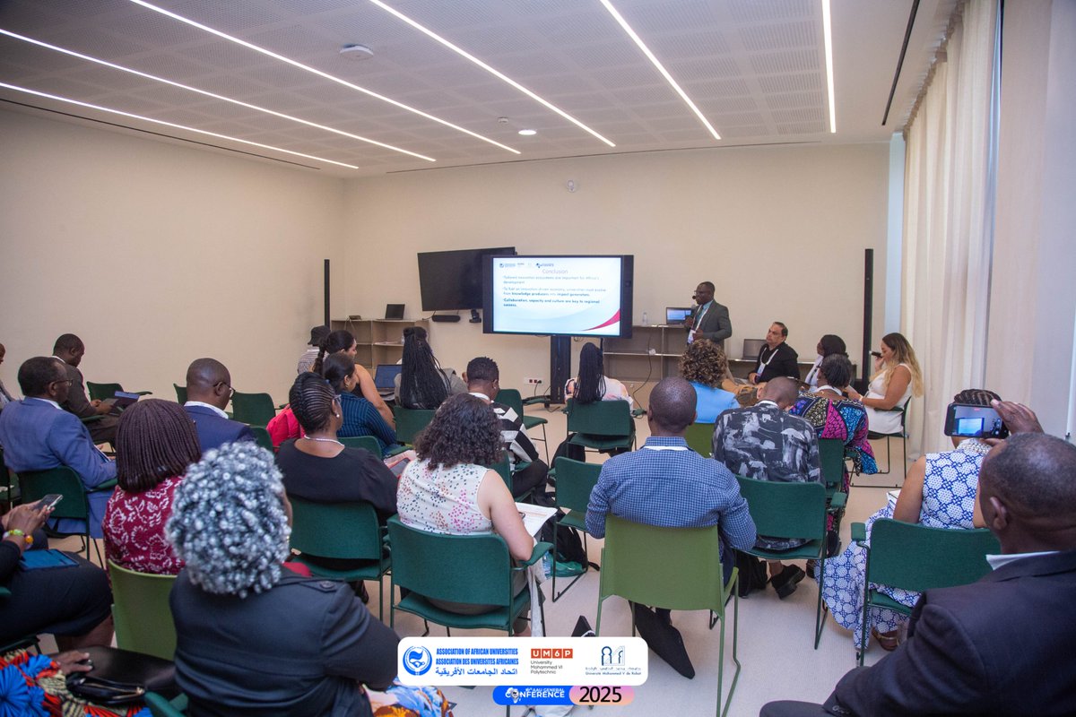 AAU_67's tweet image. Research findings showed the key role of University incubators and accelerators in mentorship, funding access, and hands-on training. But long-term sustainability should be the focus.
#AAUGeneralConference #GENCON25 #Education #Leadership #Transformation #AfricaInnovation