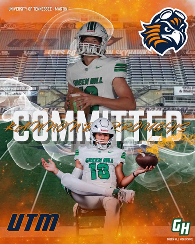 KannonB18's tweet image. Committed @UTM_FOOTBALL ! @Coach_JSimpson @CoachModelski @Jcrouch17 @G_HillAthletics @GreenHill_Hawks @Coach_Zac_White @TyusJobe @VisionQb @OnTopAthletics @traye_aric
