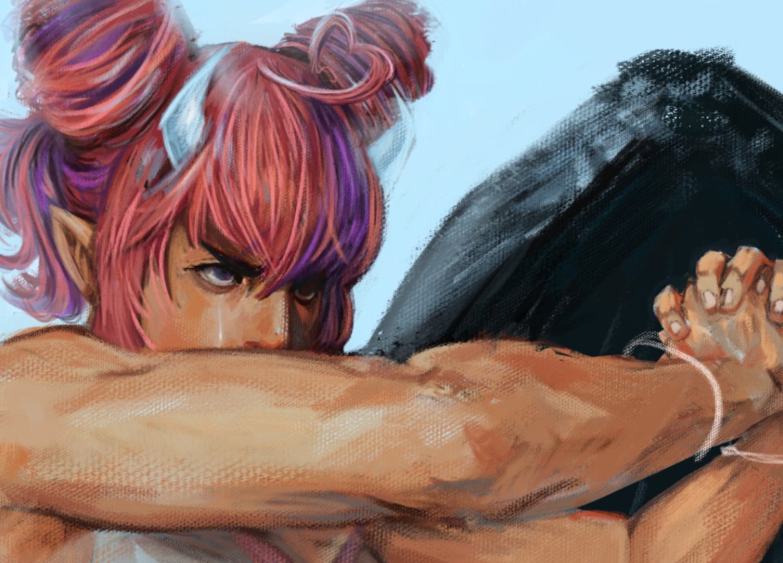 horrified by vshojo's actions and taking advantage of so many kind and generous people. karma's going tocome around... i painted this ages ago bc i wanted to capture <a href="/ironmouse/">ironmouse🇵🇷😈💖</a> raw resilience / was inspired by the fal of lucifer and her lore vid and it feels even more fitting now