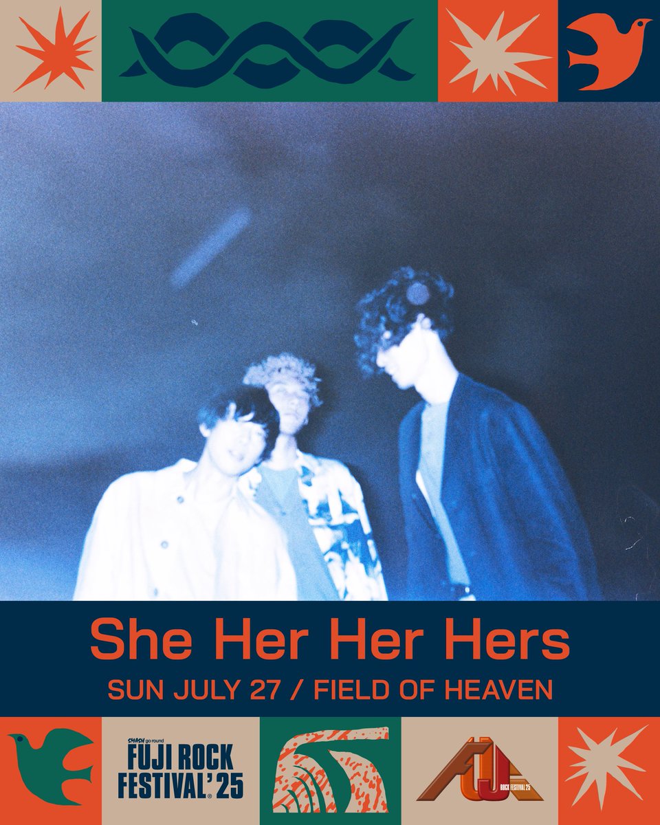 ||| FUJI ROCK FESTIVAL'25 |||

／
7/27(Sun) 11:30〜12:20
at FILED OF HEAVEN
＼

📹ライブ配信
amazon.co.jp/stores/page/79…

👕Merch
greenonred.jp/frfgoods_25/in…

#fujirock #フジロック