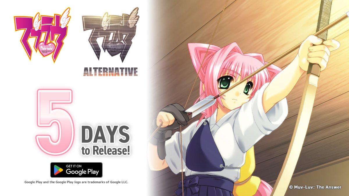 aNCHOR_Games_EN's tweet image. 📢5 DAYS to Release!
Android versions of "Muv-Luv" and "Muv-Luv Alternative" will launch on July 29, 2025!
*iOS versions will follow at a later date
*Release times may vary by region
#MuvLuv