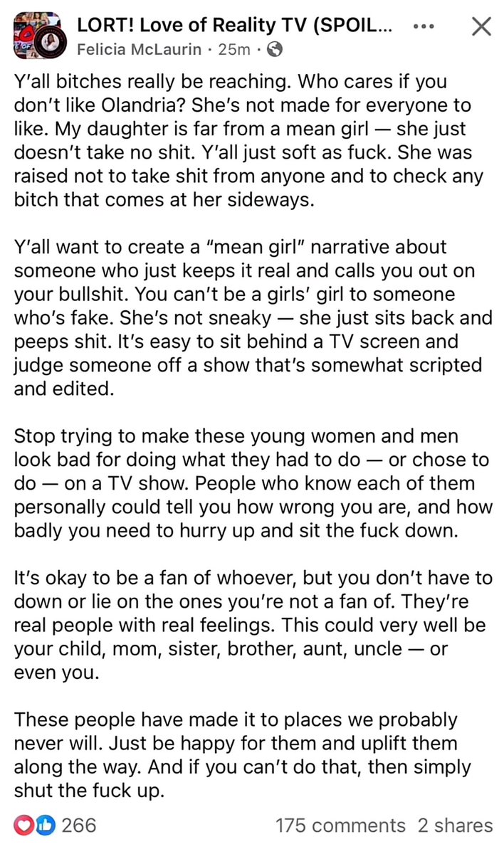 rants_lizzy's tweet image. Olandria’s mom is fed up, I know that’s right mama