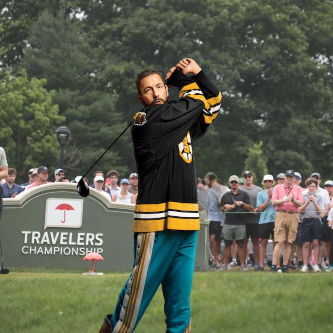 CTScoreboardPod's tweet image. Happy Happy Gilmore 2 Day everyone! We can only dream for next year's @TravelersChamp! 😂 #HappyGilmore2