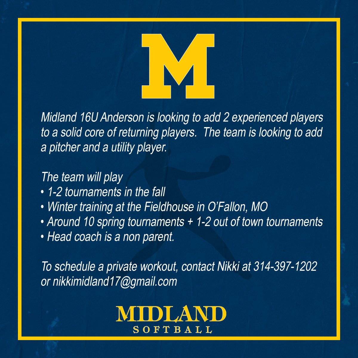 Midland Bandits Softball tweet media