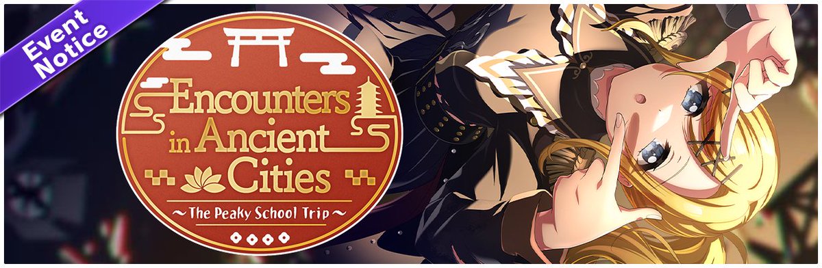 D4DJ_game_EN's tweet image. 🎉NEW EVENT🎉
Our next event will be Encounters in Ancient Cities~The Peaky School Trip~, a Slots Event!
📆Event Period:
Jul. 28 2:00 AM~Aug. 7 7:59 AM UTC
▼Download for Free! 🎮
app.adjust.com/p47dbzw
#D4DJ #GroovyMix
