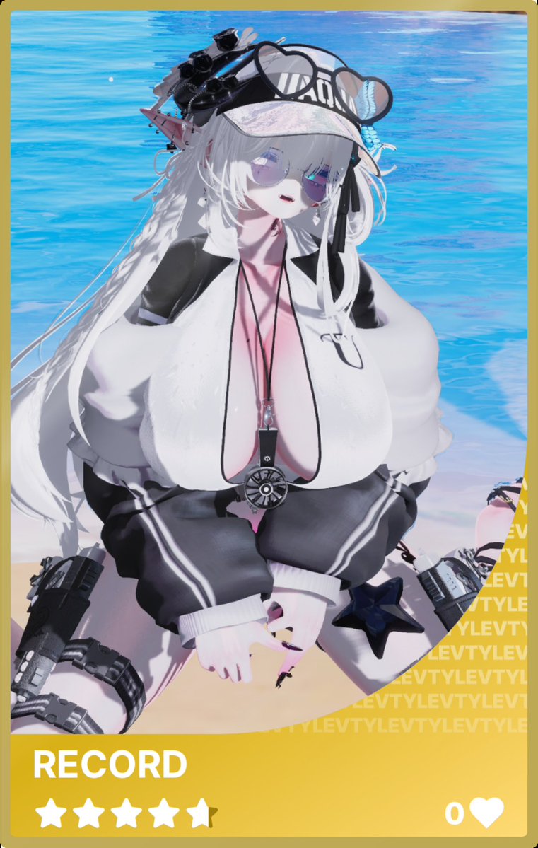 RECORD_VRC's tweet image. 헤헤... 첫 골카 얻었당