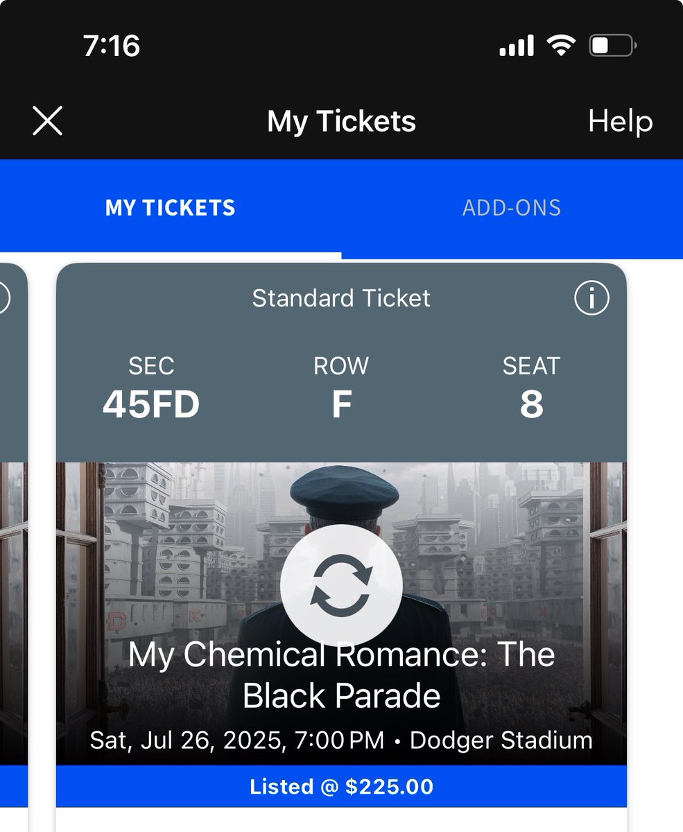 batcavelark's tweet image. i got closer tickets for myself so i'm selling my other two tickets to MCR LA!!! for the Saturday show, section 45F. i bought them for $350 each but i'm selling them for $220 each hmu if you wanna avoid ticketmaster fees!! OR BEST OFFER!!