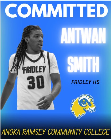 Anoka Ramsey Men’s Basketball family is very excited to announce the commitment of Antwan Smith!  Antwan is a high energy guy with great court vision, a tough hard nosed defender, and a team first mentality!