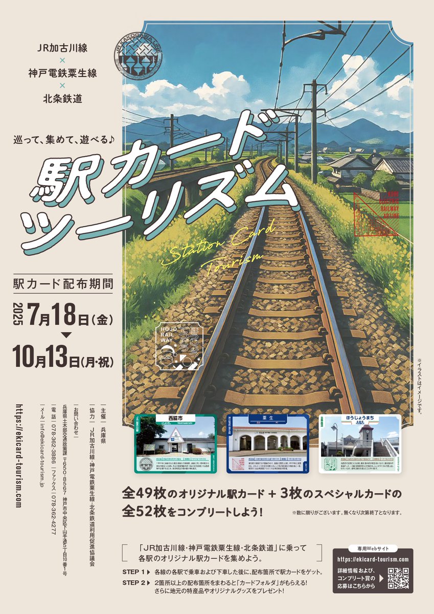 貴重！駅カード　兵庫県　加古川線、北条鉄道、神戸電鉄　48枚と専用ファイルセット 兵庫県広報 on X