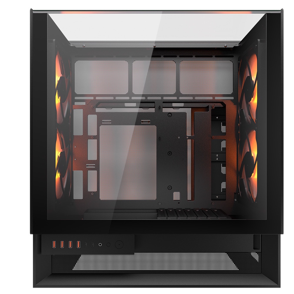 COUGAR_JAPAN's tweet image. 【新製品情報】
左右対称デザイン採用の高エアフローケース「OmnyX」発売のお知らせ。
8/1(金)発売予定
想定売価 24,980円(税別
【主な特徴】
・全方向ダイナミックフローシステム
・左右対称デザイン採用
・160mmファン×4 標準搭載
・ケーブルマネジメントが容易…