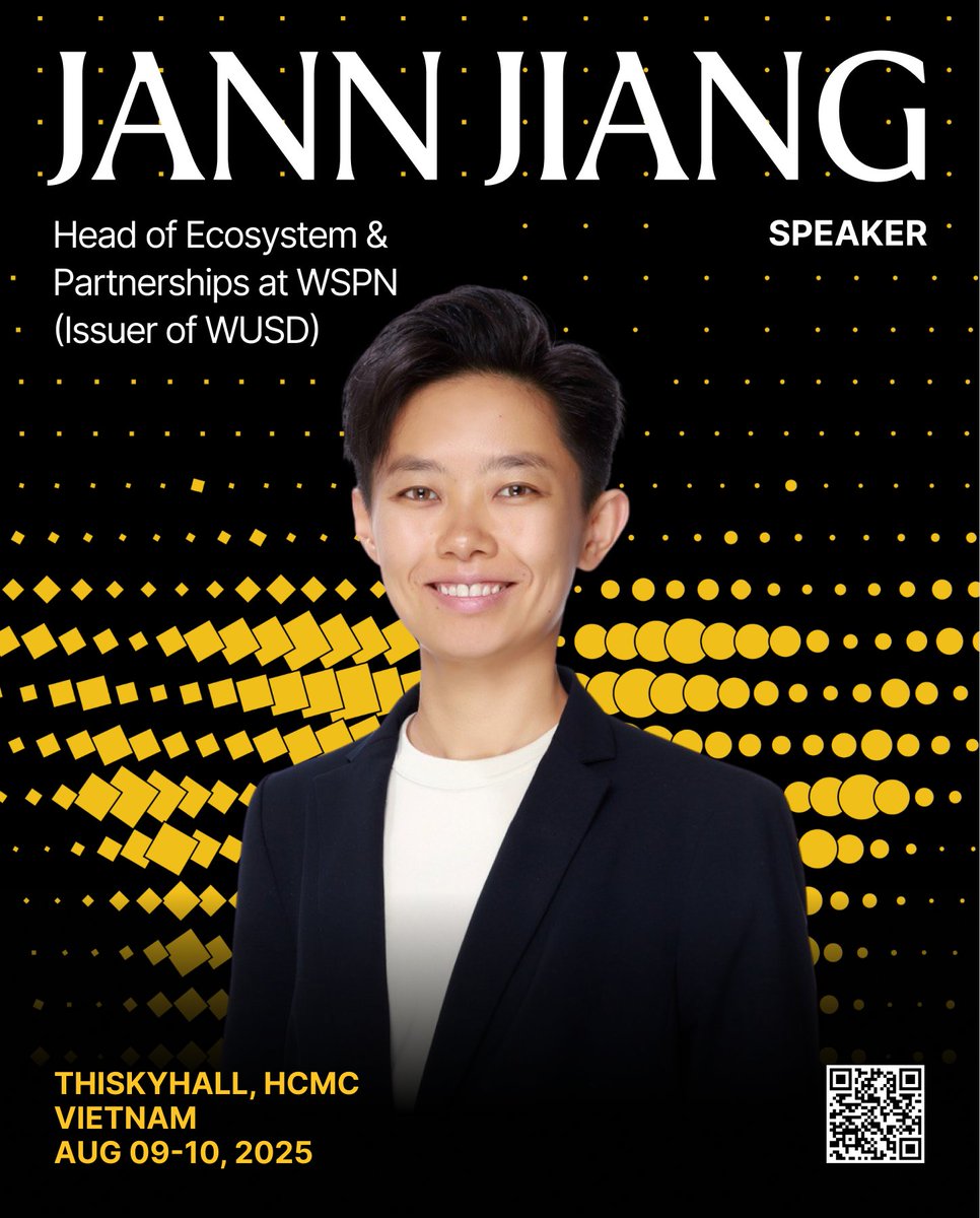 Jann Jiang is the Head of Ecosystem &amp; Strategic Partnerships at <a href="/WSPNpayment/">WSPN</a>, issuer of WUSD, a next-generation USD-backed stablecoin advancing blockchain settlement infrastructure across CeFi and DeFi.

With an early career in banking at DBS and Citibank, Jann experienced