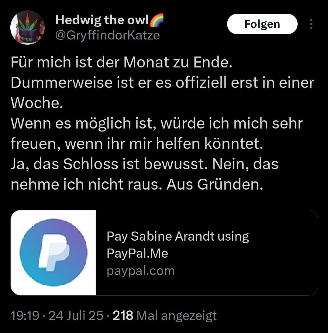 War nur eine Frage der Zeit bis so ein Post kommt von ihr.
#ichbinarmutsbetroffen 
#ichbrauchebitte 
#wishlistengel