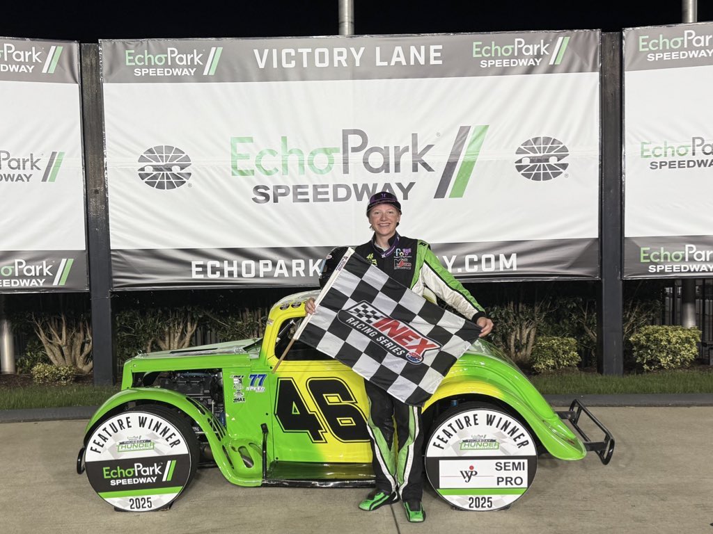 USLegendCars's tweet image. Cole Denton takes home a Round 10 victory and a Semi-Pro Championship at Thursday Thunder⚡️
@ColeDentonRacin 

#ThursdayThunder | #INEX