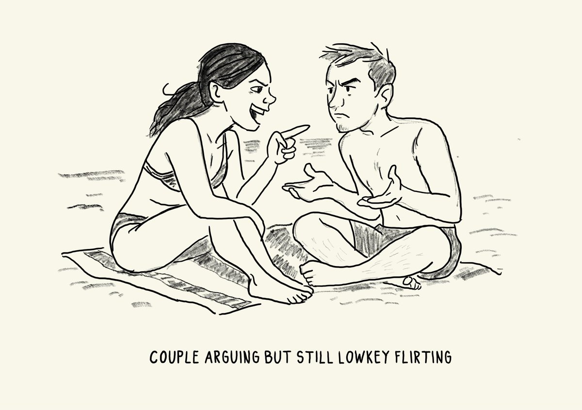 444MADS's tweet image. sketches of people i saw on the beach Today
