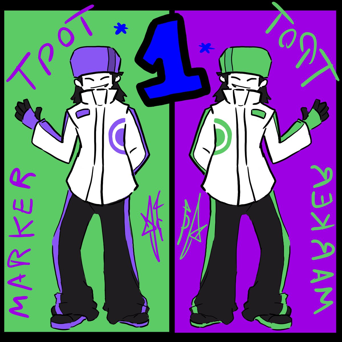 Garabachoss's tweet image. Do you like my human version of the marker style?
...(Is there any character you would like to see me do?)
#bfdi #tpot #marker #fanart #osc
