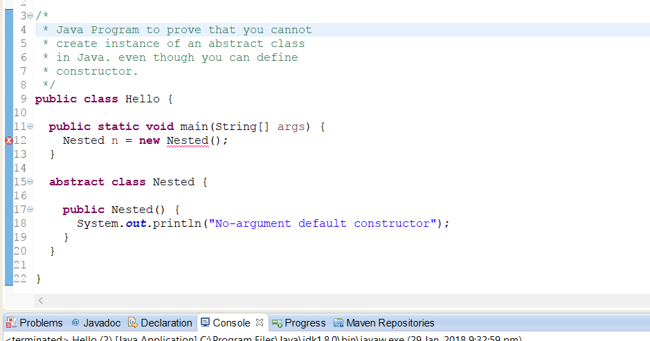 javinpaul's tweet image. Can You Create Instance of Abstract class in Java? Answer dlvr.it/TM5xQz #corejava #corejavainterviewquestionanswer