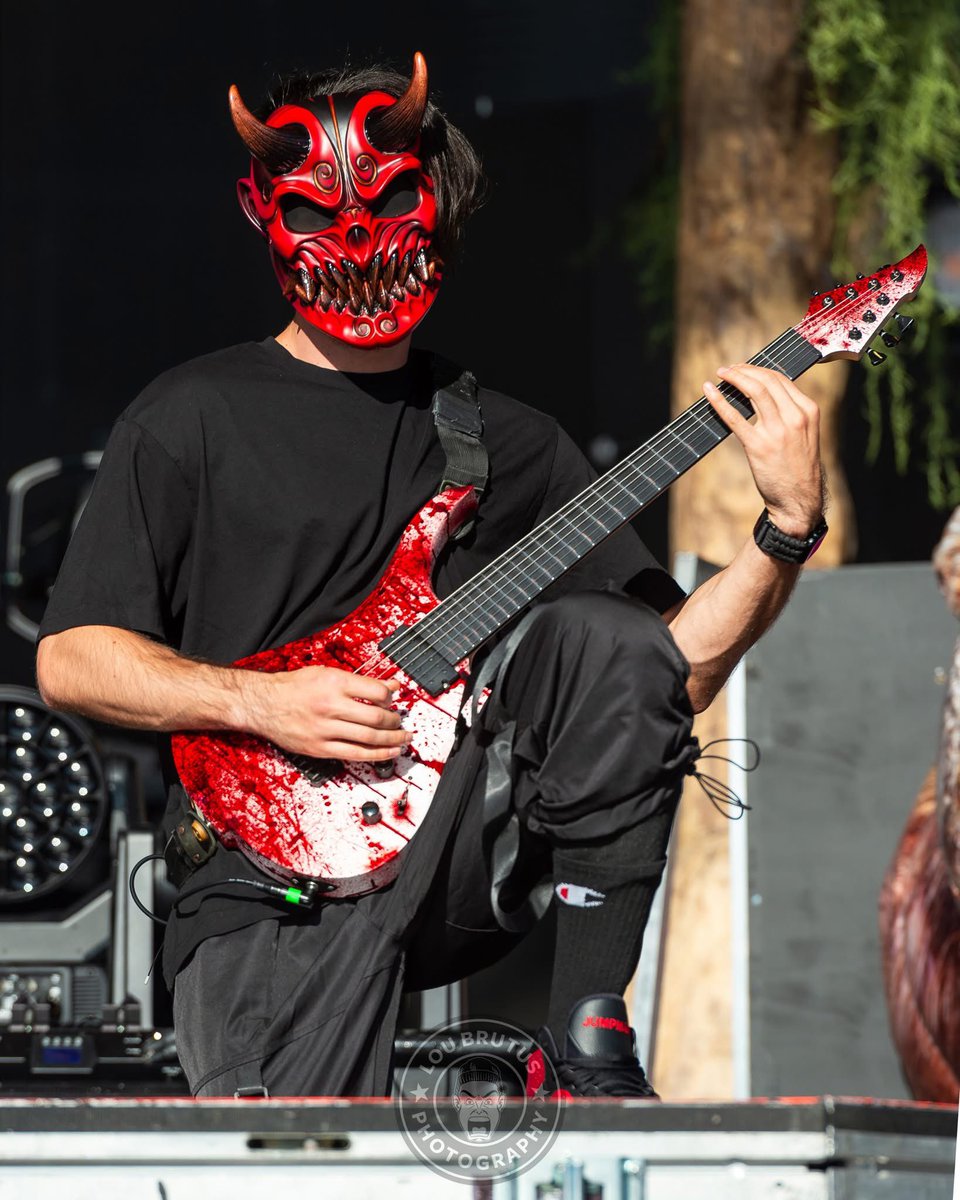 LouBrutus's tweet image. SLAUGHTER TO PREVAIL! One of the fiercer sets last weekend at @RockFestWI was @STPmetal. Here&apos;s a sample of my shots from the sun-baked photo pit. #RockFest #RockFest2025 #SlaughterToPrevail