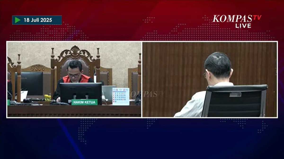 Hakim-hakim di sidang Tom Lembong - terutama si Denni Arsan Fartika - ini ada tiga kemungkinan
1. Korup
2. Bodoh
3. Kacung Penguasa

tinggal pilih mau yang mana
