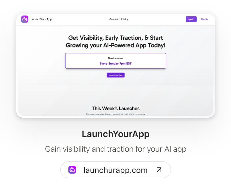 iamdemetrius_'s tweet photo. @LaunchYourApp__ is live on @StartupFame 🙌🙌

Check it out: https://t.co/6W6KvwtMHB

#buildinpublic #indiehackers #solodev #startupfame https://t.co/2Zf2Sw6qOe