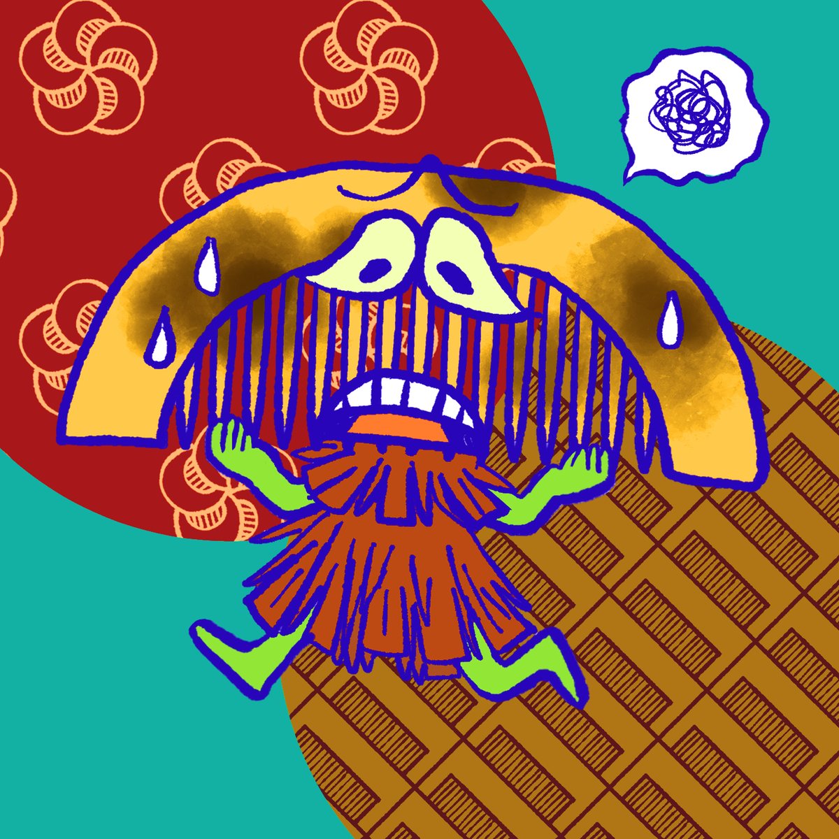 mujina_kinokuni's tweet image. ○苦労櫛:くろうぐし
青森県各地でいう俗信。櫛を拾うと苦すると言ってそれを戒めるもの。
【ちなみ紋様】
角櫛並(かくぐしならべ)
天丸梅(てんまるうめ)
#あおもり俗信辞典