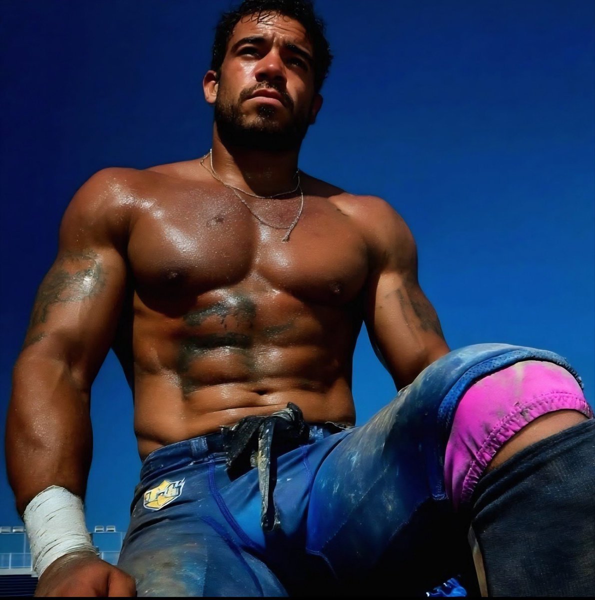 matureluv1's tweet image. “Built for the grind. Born for the spotlight. 🏈🔥”
Hashtags:
#GridironGlory #BeLegendary #BodyOfWork #AlphaMode #SweatAndStrength #KingEnergy  #MuscleGoals #DominantVibes #GameFace