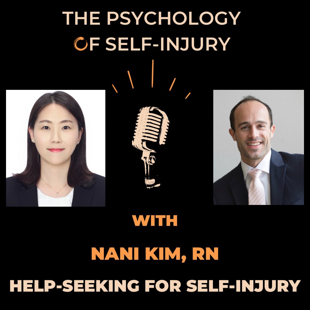Dr. Nicholas Westers (@docwesters) on Twitter photo New episode of #ThePsychologyOfSelfInjury podcast available tonight! 12am CST/1am EST. Nani Kim, RN from <a href="/LonghornNursing/">Longhorn Nursing</a> shares about her integrative review findings on #selfinjury help-seeking behaviors. #NSSI
Listen at bit.ly/3xFd6qo New episode of #ThePsychologyOfSelfInjury podcast available tonight! 12am CST/1am EST. Nani Kim, RN from <a href="/LonghornNursing/">Longhorn Nursing</a> shares about her integrative review findings on #selfinjury help-seeking behaviors. #NSSI
Listen at bit.ly/3xFd6qo