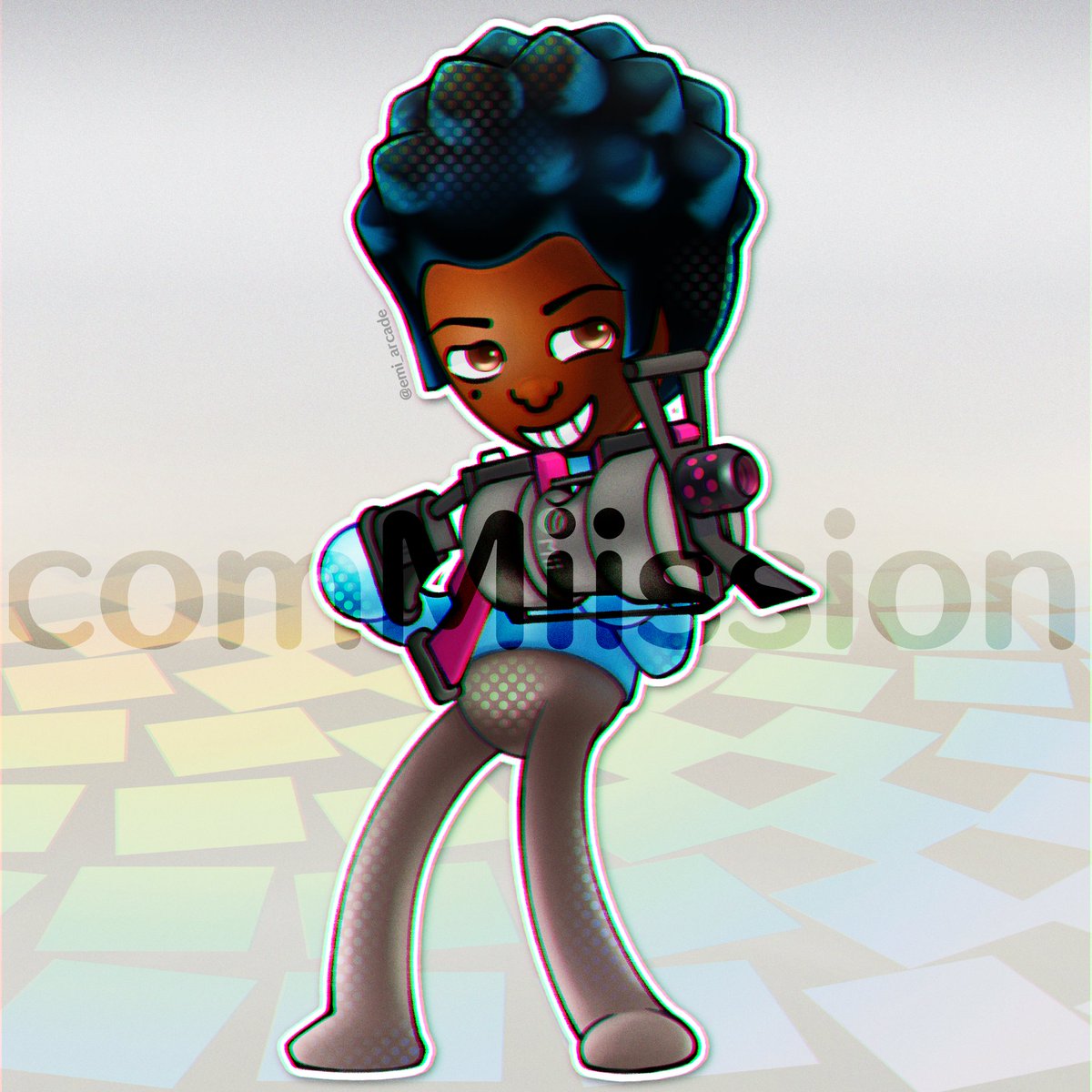 Full color comMiission for [<a href="/trey_spl/">Treyshark</a>] Thank you so much!

#MiiChannel #MiiMaker