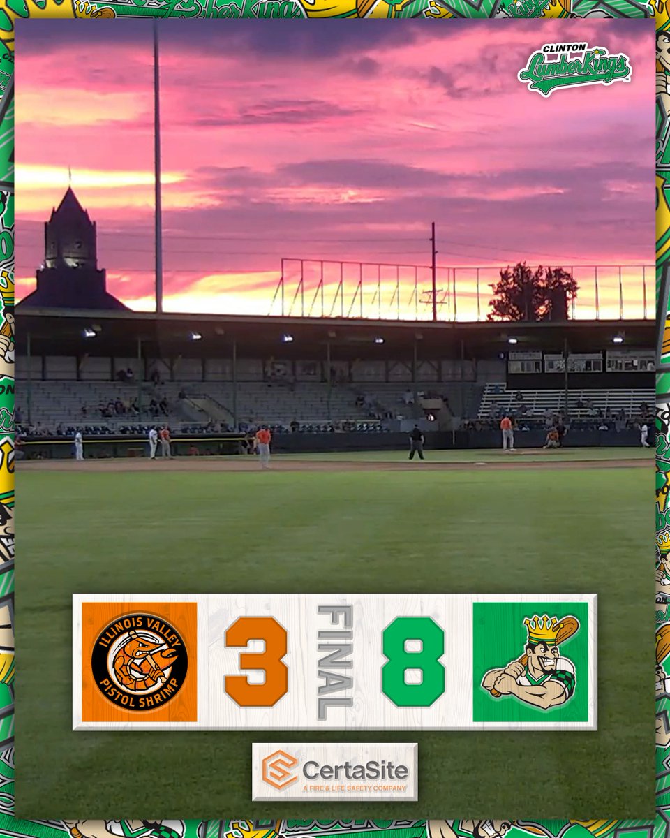 LumberKings's tweet image. Big win for us tonight against our division rival and reigning @ProspectLeague champions!
#CrownedInClinton
