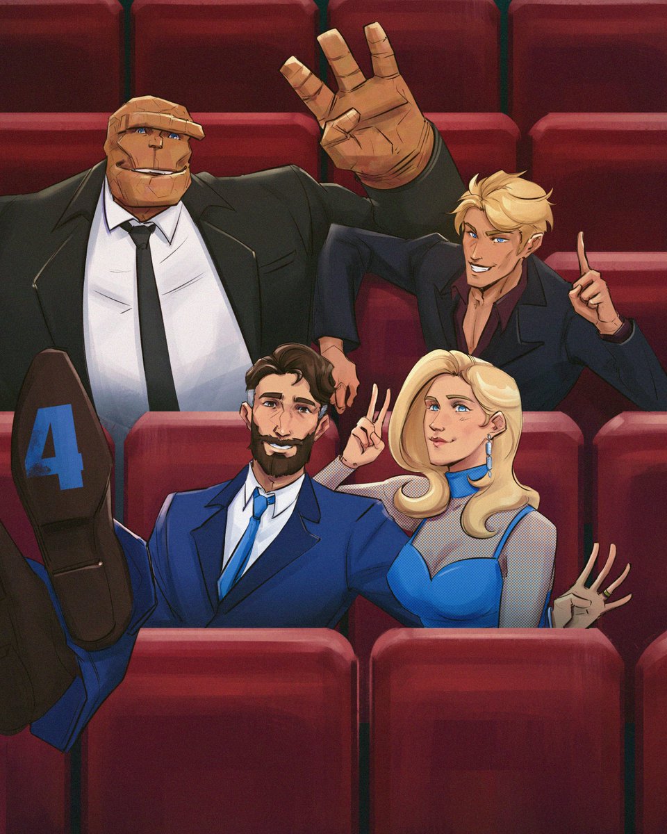 underscorecip's tweet image. Everyone's seated for the movie, and I'm off to go see Fantastic Four 🏃♂️A quick artwork to celebrate the release of the movie !!
#FantasticFour