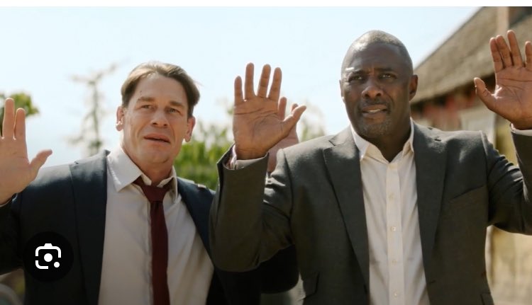 towhey's tweet image. HEADS OF STATE movie is worth watching for one line, when “President” John Cena and “UK PM” Idris Elba are confronted by a Belarusian grandma.

“Yankees?” She asks.

“No no no. Canadians” says Elba.

“Why? Everybody loves Americans” protests Cena.

“No. Americans love Americans.”