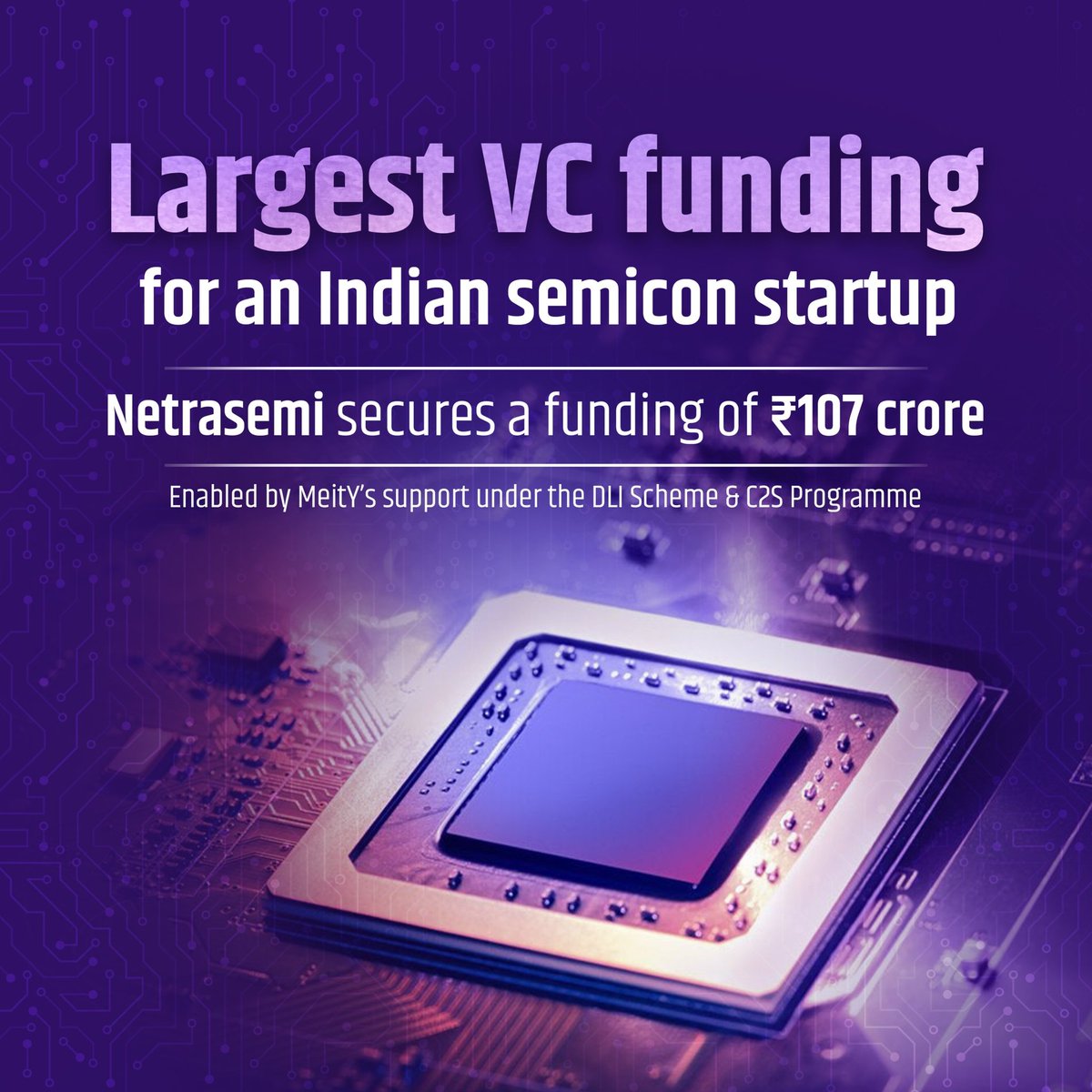 RajeevRC_X's tweet image. Kerala based @netrasemi leading the #NextWave of Indian DeepTech startups. Congratulations #Proud 💐

As minister in @narendramodi jis govt, I had selected them from amongst the startups, to  receive the #futureDESIGN #DLI (design linked incentive) financial support.…