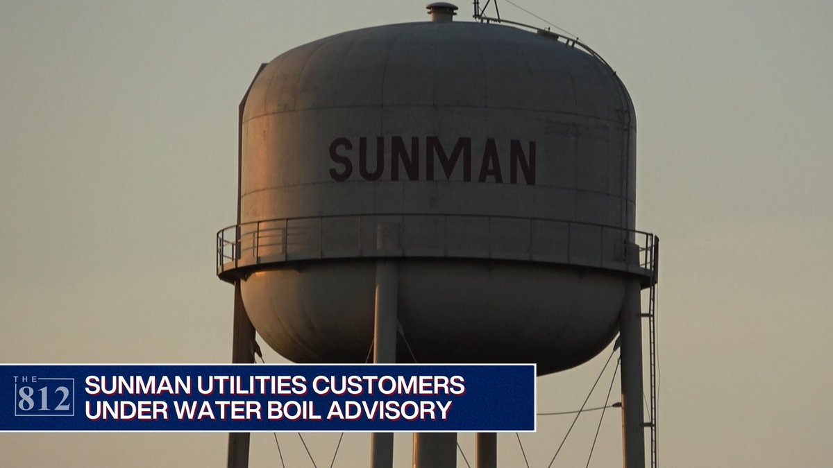 812now's tweet image. Sunman residents are under a water boil advisory until further notice.
Read here: 812noww.com/post/water-boi…