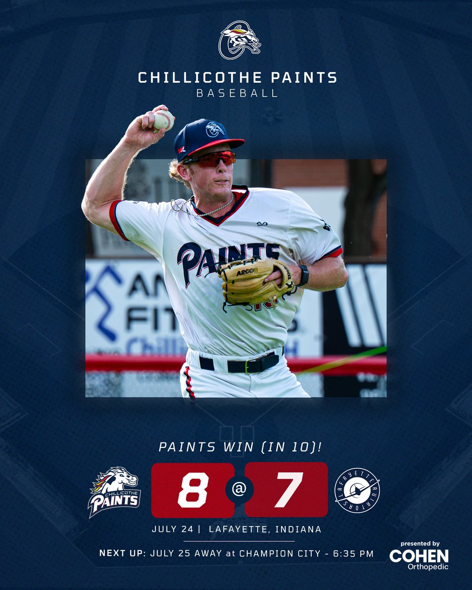 Paints get it done in 11 innings in Lafayette!